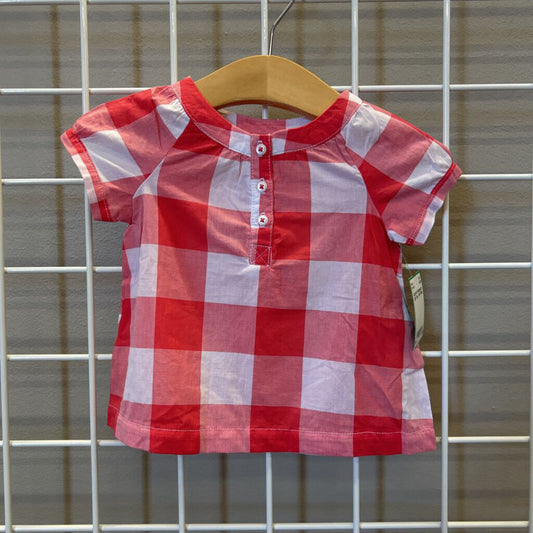 Carter's Gingham SS Top - 6m