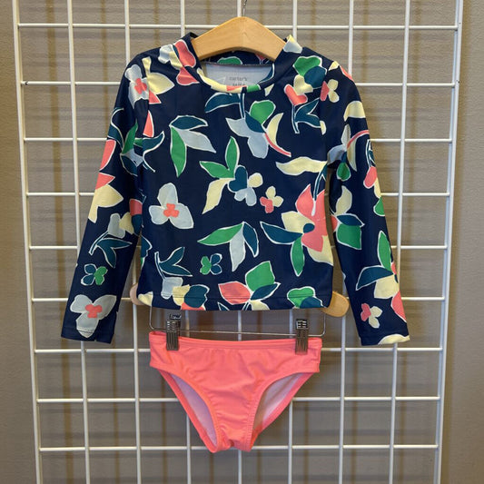 Carter's Floral LS Top/Bikini Bottom Two Pc - 5T