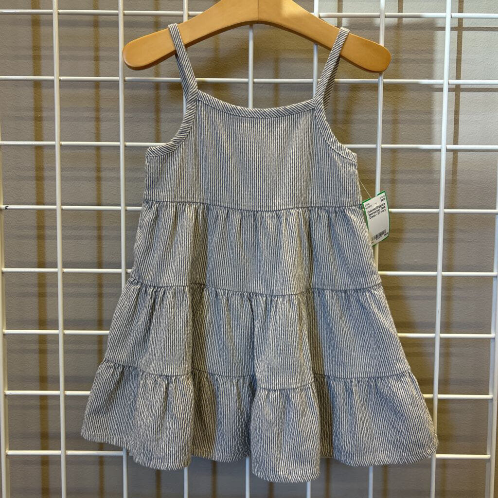 Colored Organics Seersucker Tank Dress - 3T
