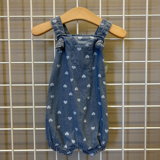 Carter's Heart Tank Bubble Romper - 9m