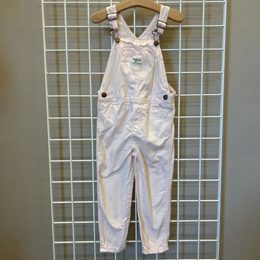 Osh Kosh Heart Pocket Overalls (small marks on leg) - 4T