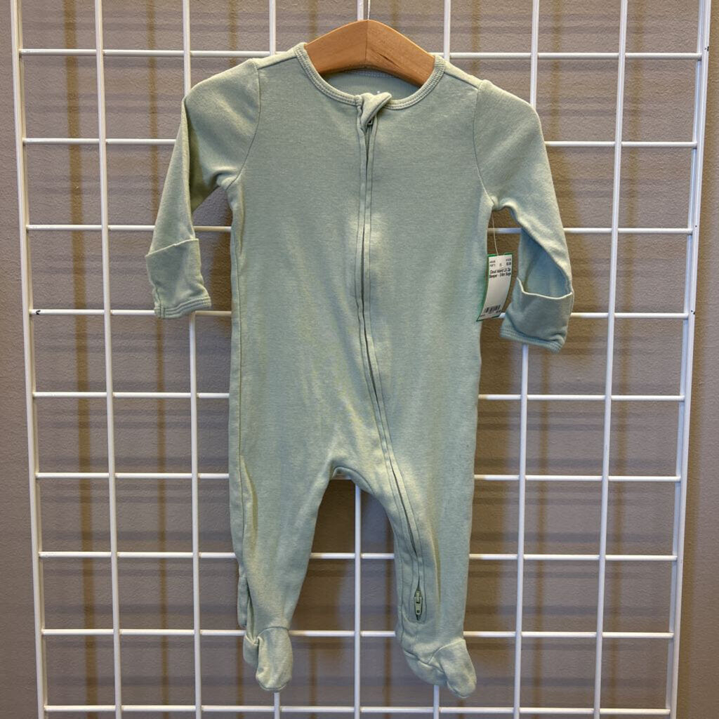 Cloud Island LS Zip Sleeper - 3/6m