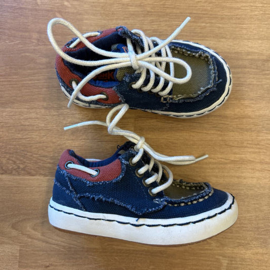 Osh Kosh Blue Tie Shoes - 5