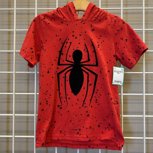 Spiderman Splatter SS Hoodie Tee - 5