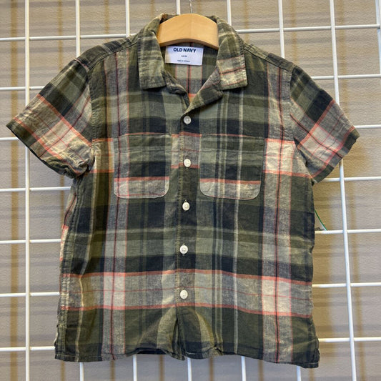Old Navy Plaid SS Button Up - 5
