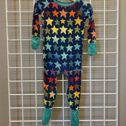 Little Sleepies Bamboo Star Zip Sleeper (heavy wash wear) - 6/12m