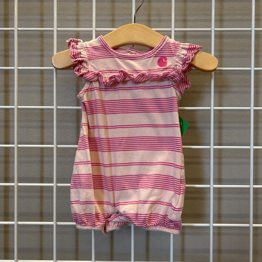 Carhartt Stripe SS Bubble Romper - 6m