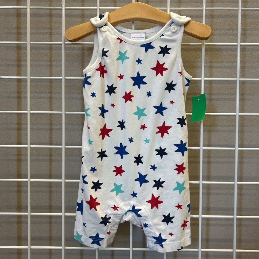 Hanna Andersson Star Tank Romper - 18/24m
