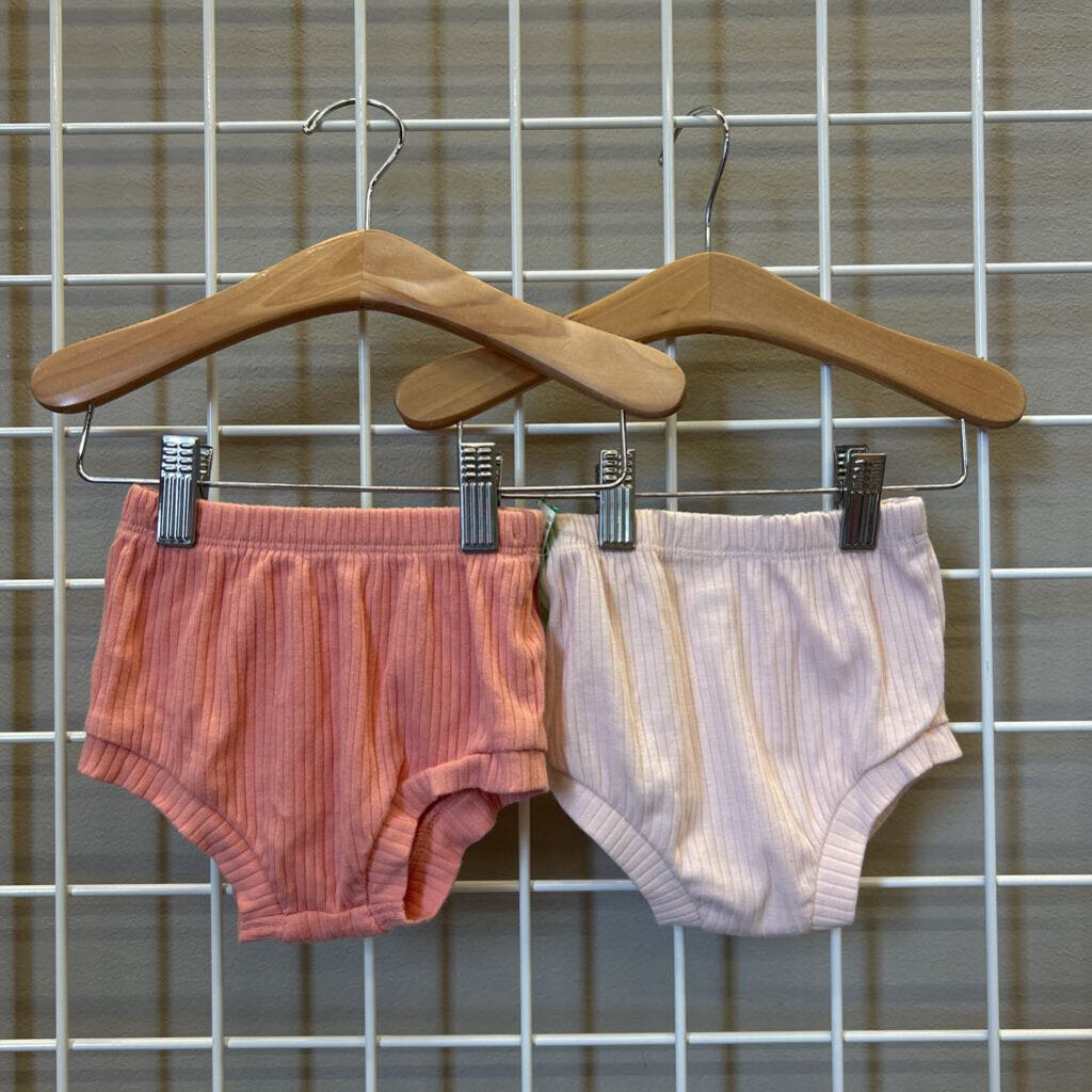 Cloud Island Set of 2 Ribbed Bloomers - 3/6m