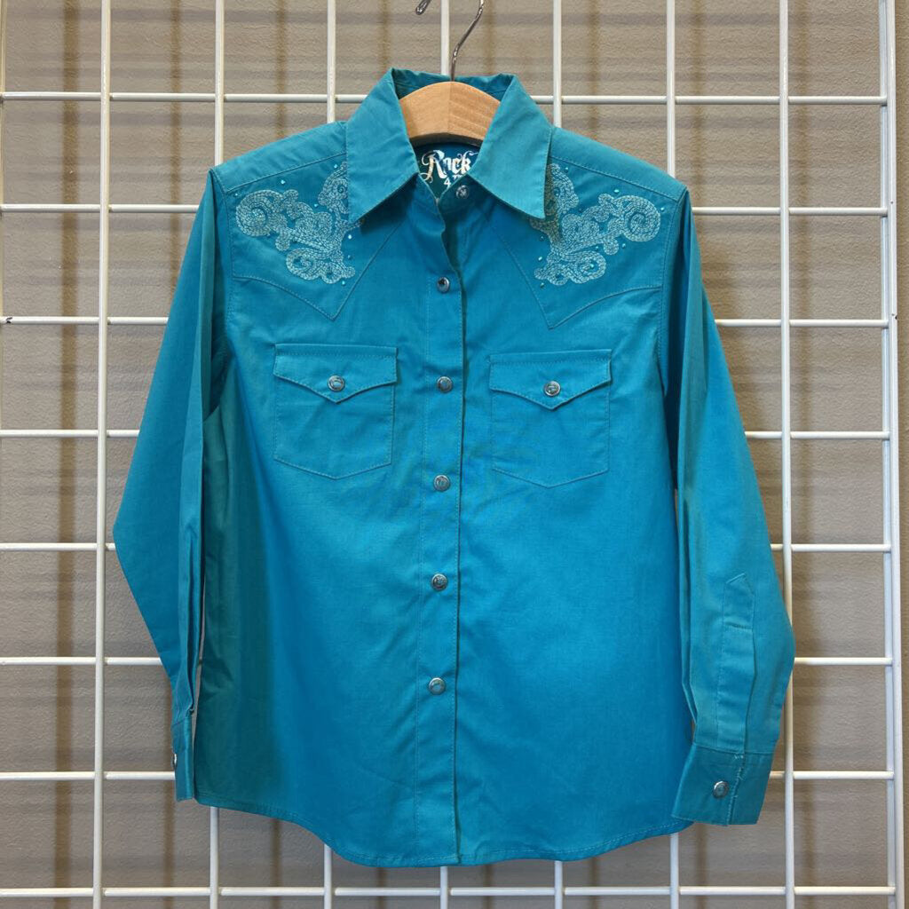 NWT Wrangler Sparkle LS Snap - 4/5