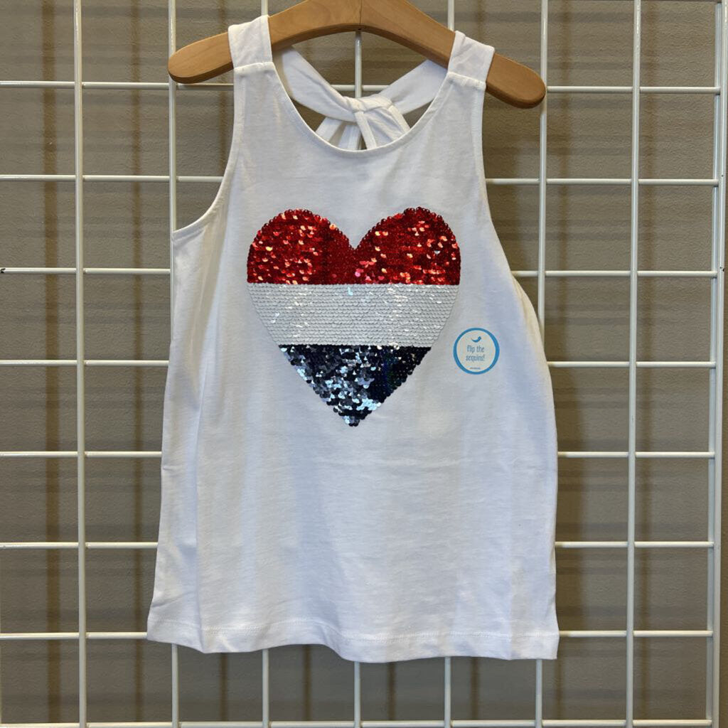 NWT Carter's Sequin Heart Tank - 7