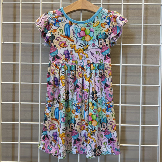 Down by the Bay Bamboo Disney SS Twirl Dress - 3T