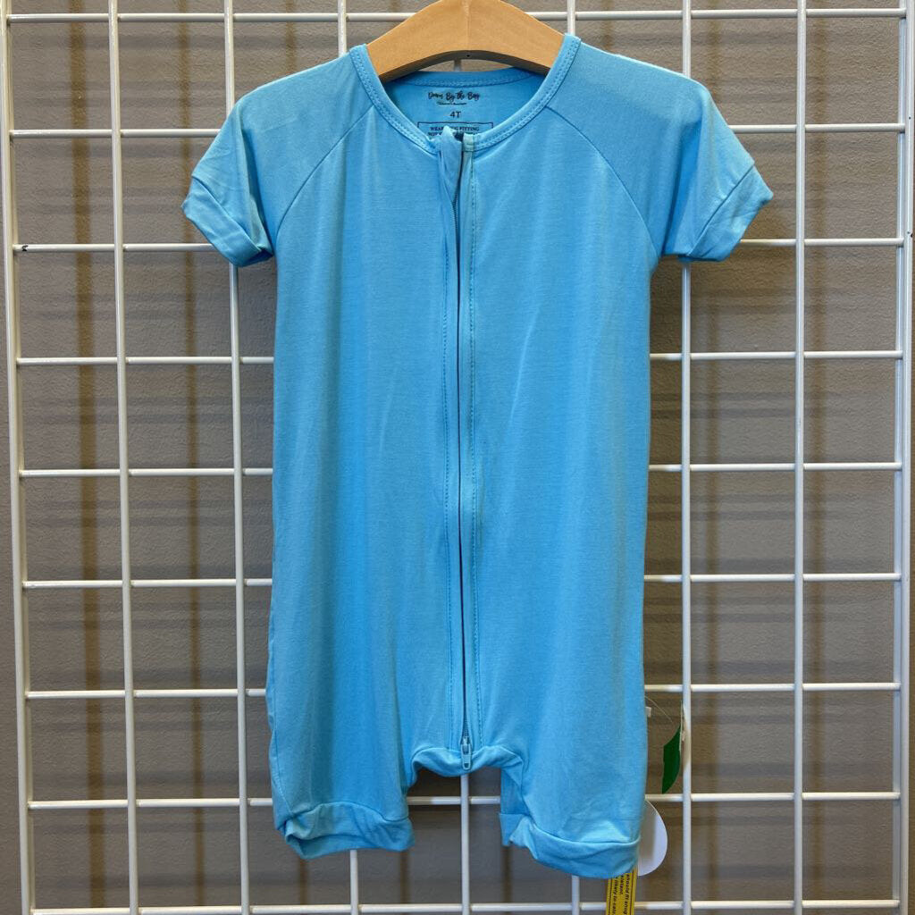 NWT Down by the Bay Bamboo Short Zip Sleeper - 4T