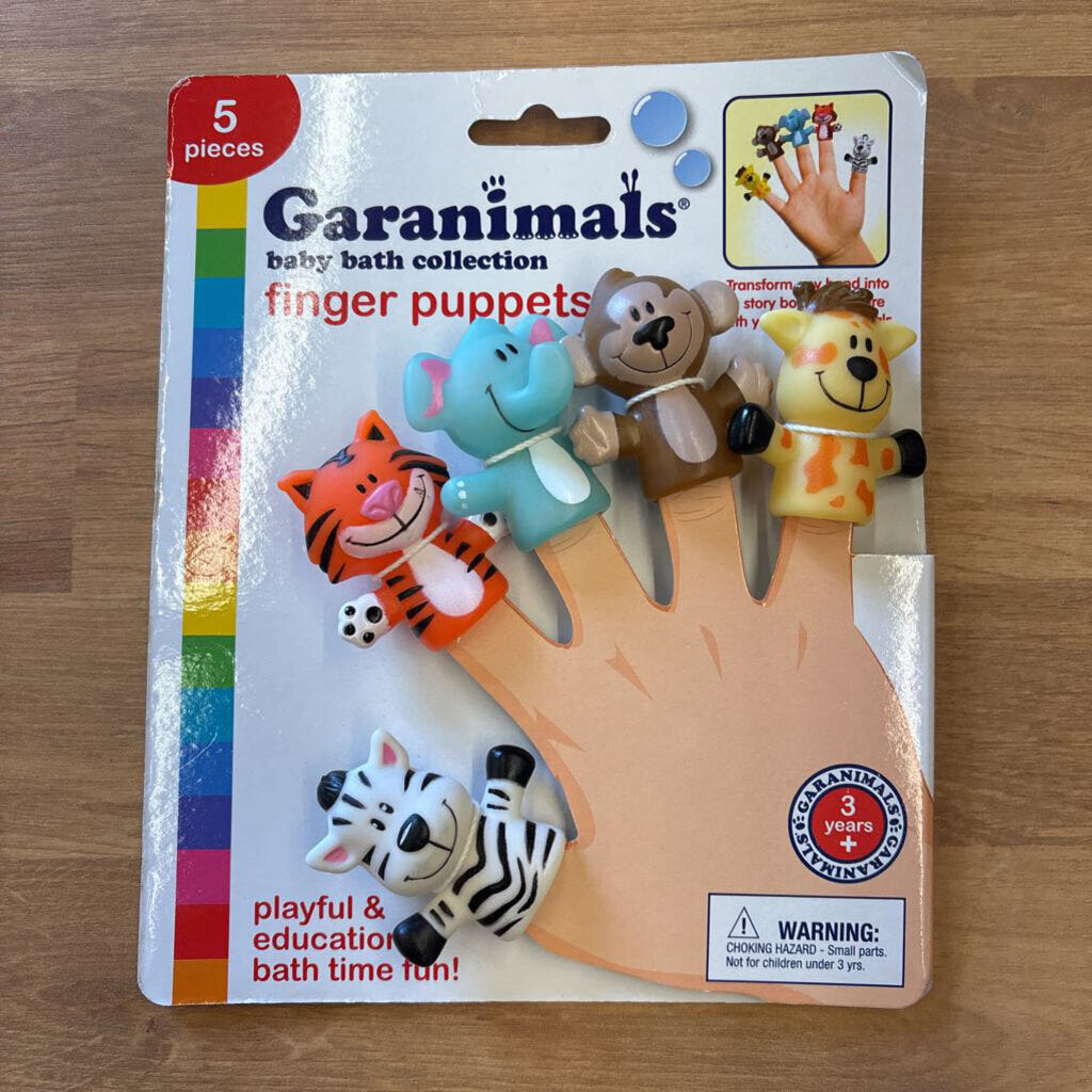 NEW Garanimals Bath Finger Puppets