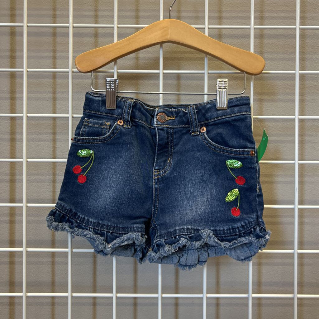 Cat & Jack Cherry Denim Shorts - 6/6x