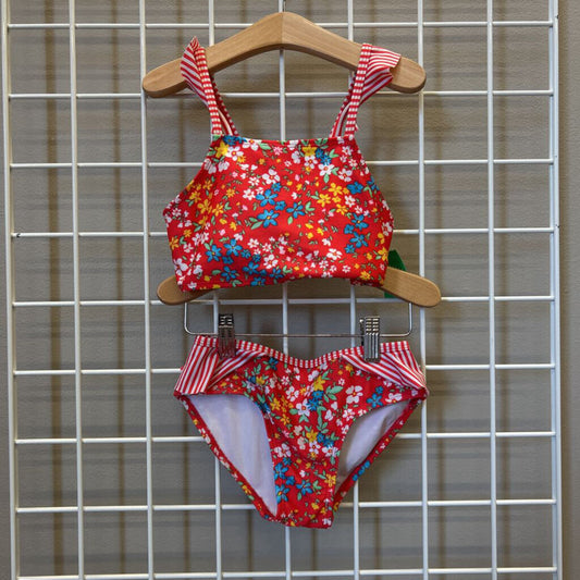 Cat & Jack Floral Two Pc Swim - 6/6x