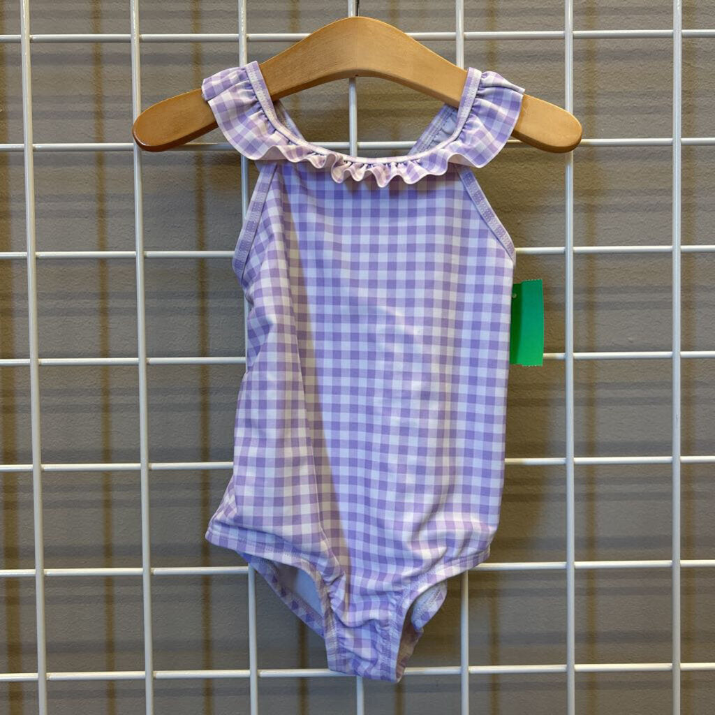 Carter's Gingham One Pc Swim - 2T