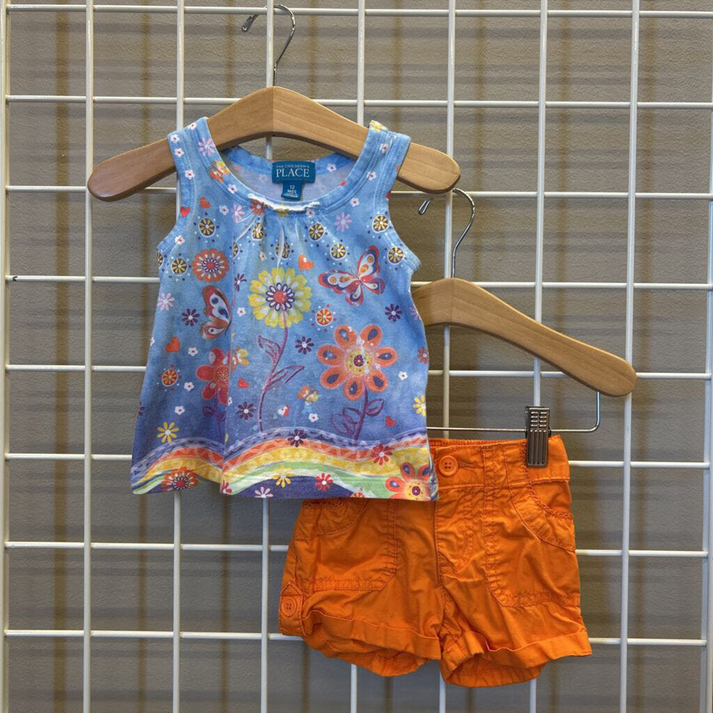 Children's Place Butterfly Two Pc Set - 12m
