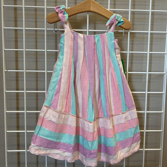 NWT FlapDoodles Shimmer Stripe Tank Dress - 24m