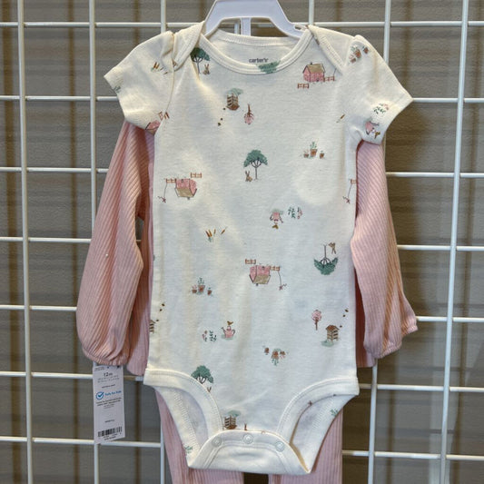 NWT Carter's Barn Three Pc Set - 12m