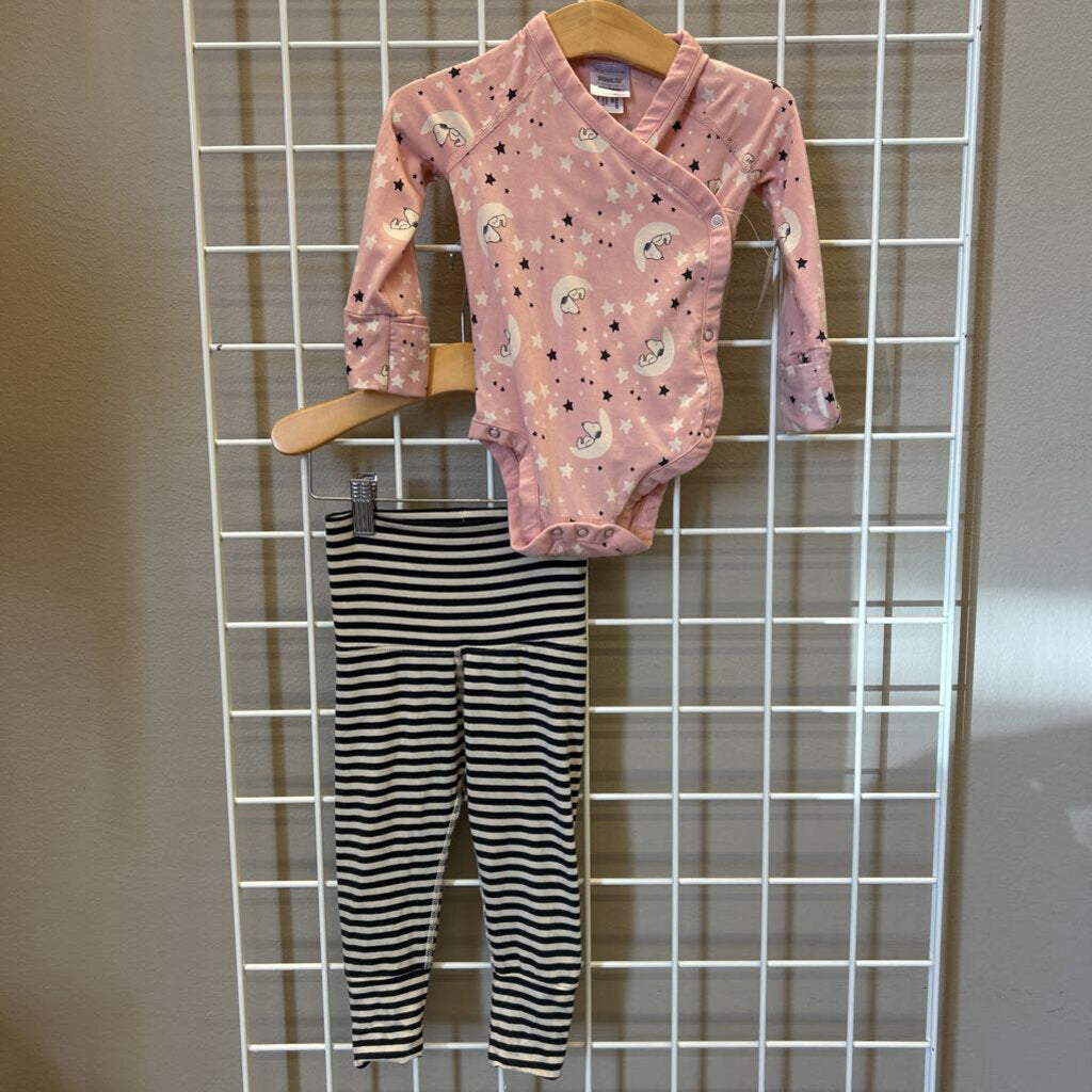 Hanna Andersson Tencel Snoopy Two Pc Set - 6/12m
