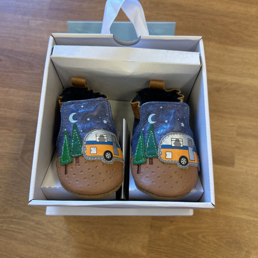 Robeez Camper Soft Sole Crib Shoes - 0/6m