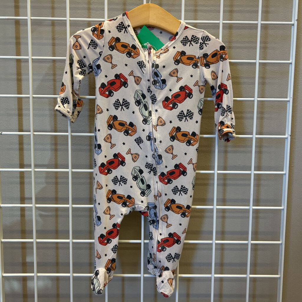 Caden Lane Bamboo Racer Zip Sleeper - 0/3m