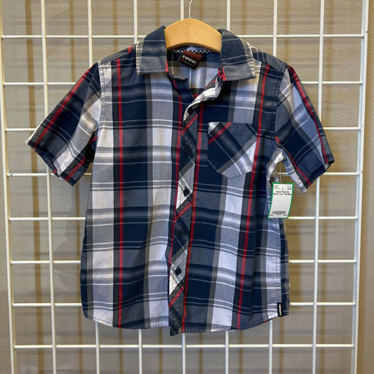 Hawk Plaid SS Button Up - 5/6