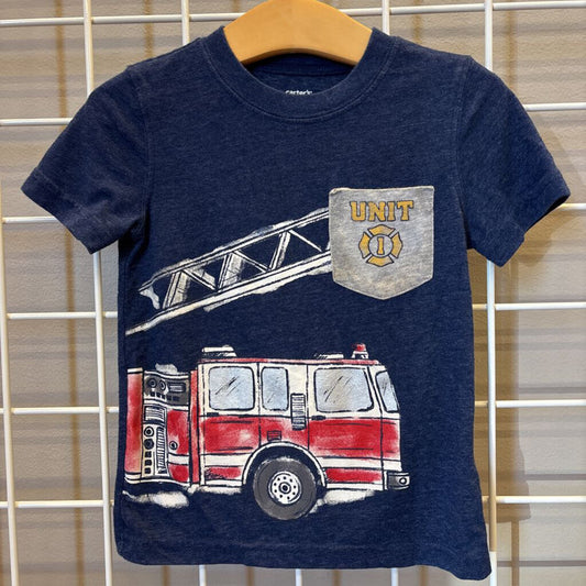 Carter's Firetruck SS Tee 2T