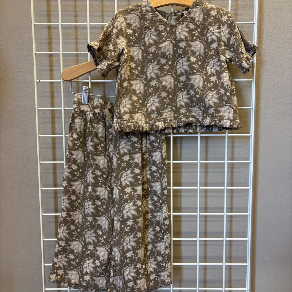 Rylee & Cru Floral Linen Two Pc Set - 4/5