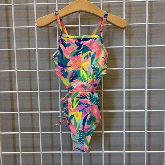 Cat & Jack Floral One Pc Swim - 3T