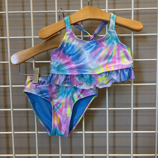 Breaking Waves Tie Dye Two Pc Swim - 3T
