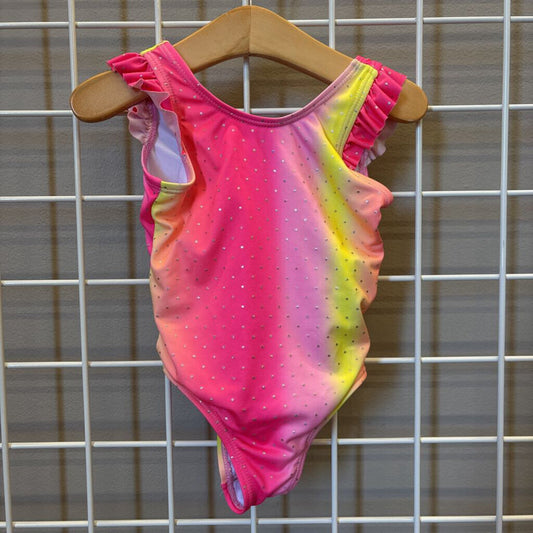 Pink Platium Dot One Pc Swim - 4T