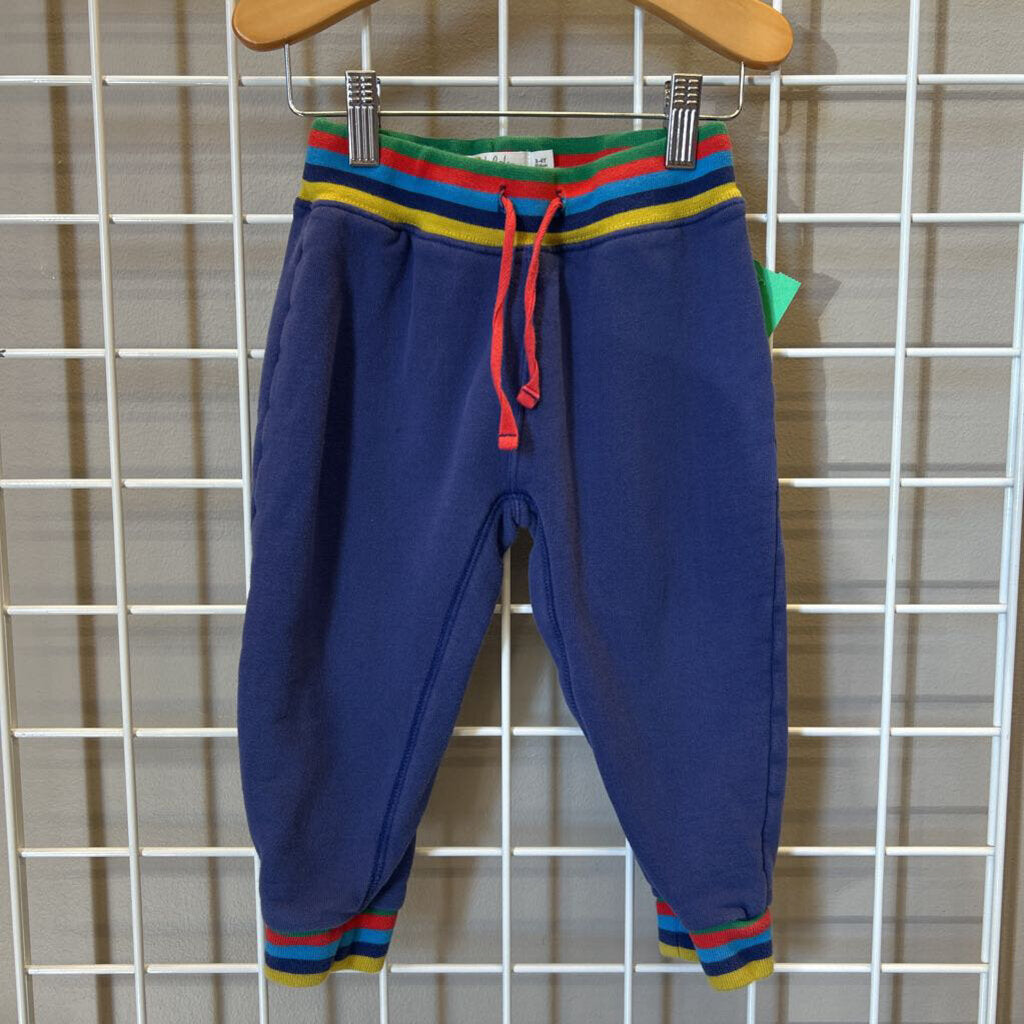 Mini Boden Stripe Sweatpants 3/4 (small mark on front)