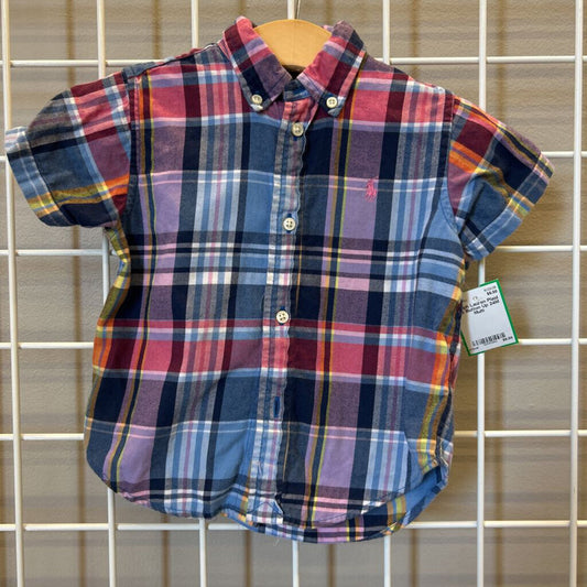 Ralph Lauren Plaid SS Button Up 24M