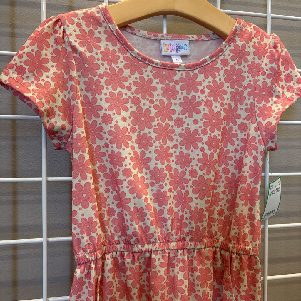 LuLaRoe Flower SS Dress 8
