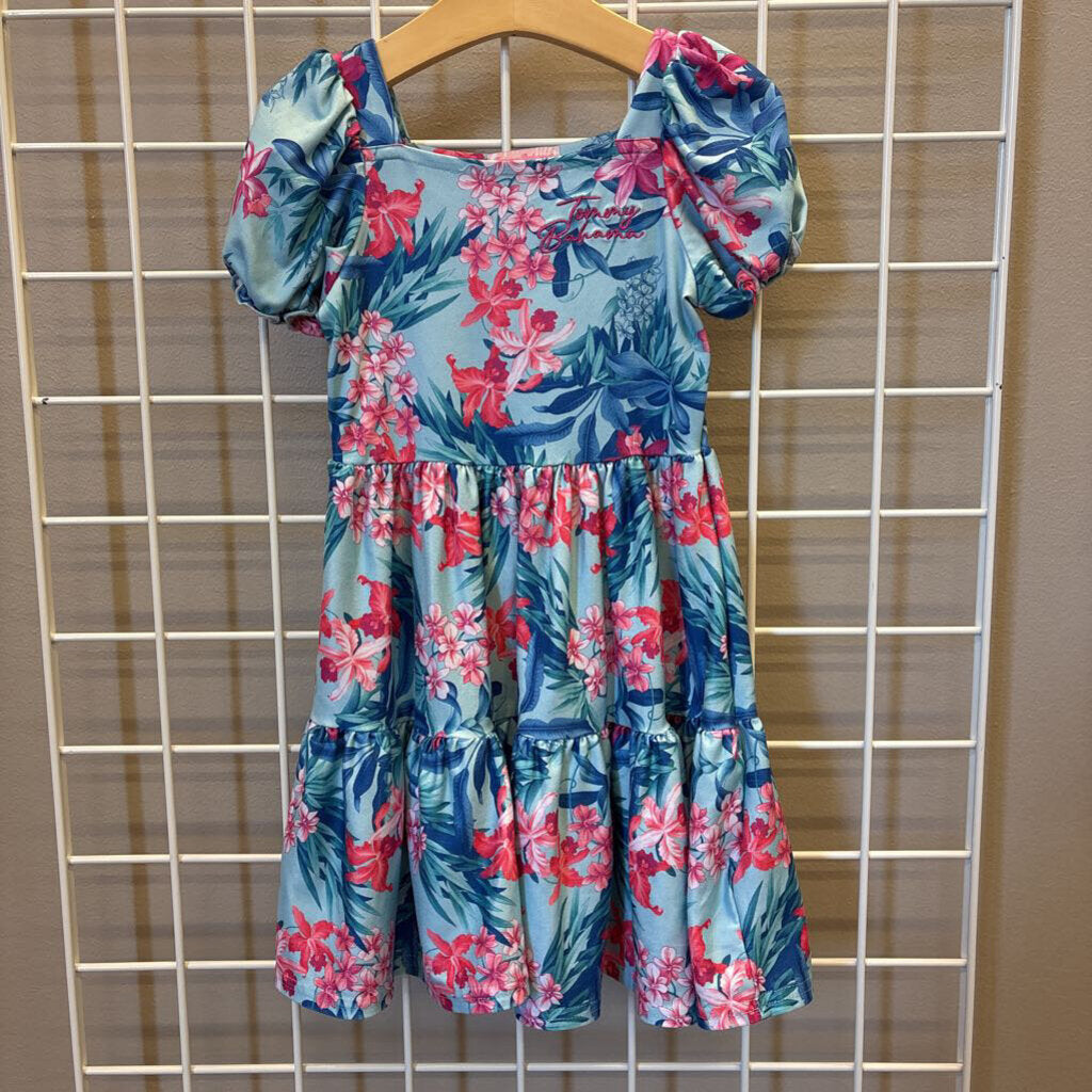 Tommy Bahama Floral Tier SS Dress 4T
