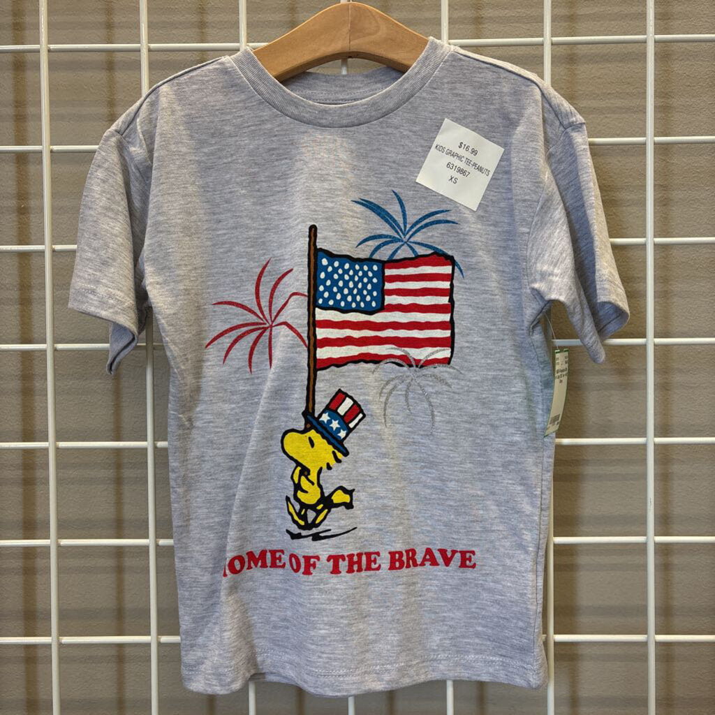 NEW Peanuts 4th of July SS Tee ~4/5
