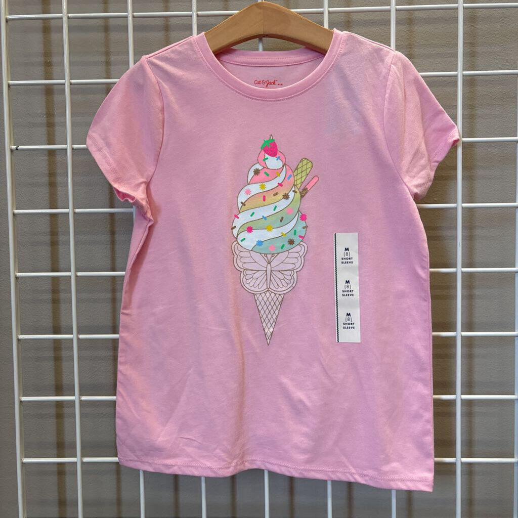 NWT Cat & Jack Ice Cream SS Tee - 8