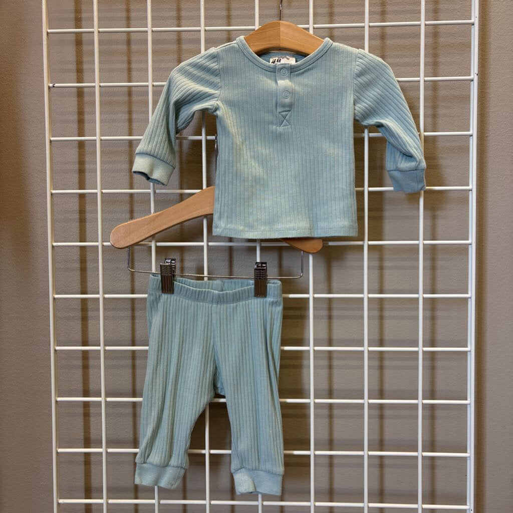 H&M Ribbed Two Pc Set - 3m