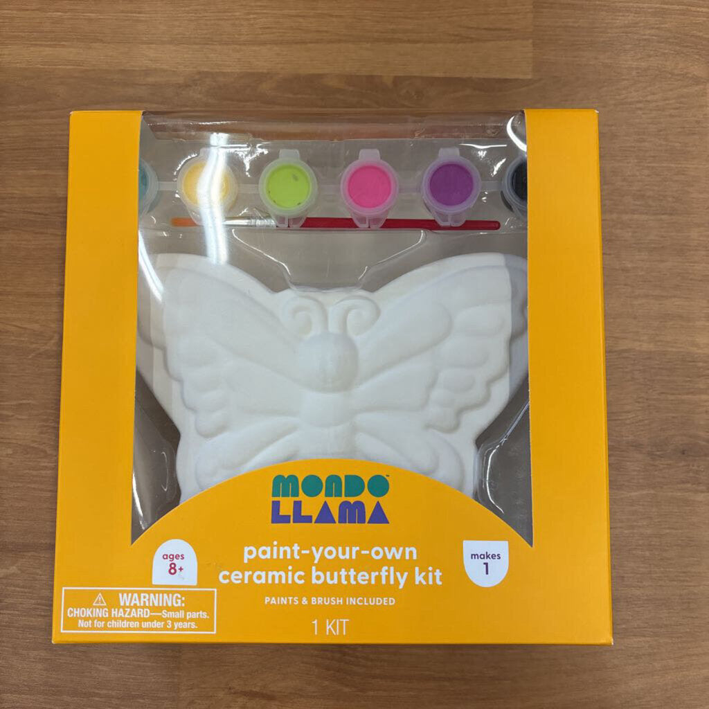 NEW Mondo Llama Paint Your Own Butterfly Kit