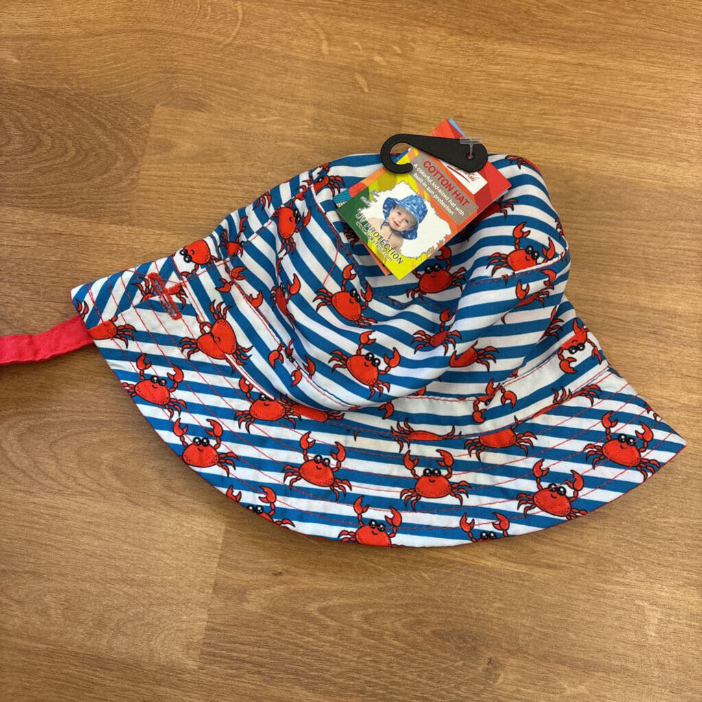 NWT Lucky Kids Crab Sun Hat - 0/2 Years