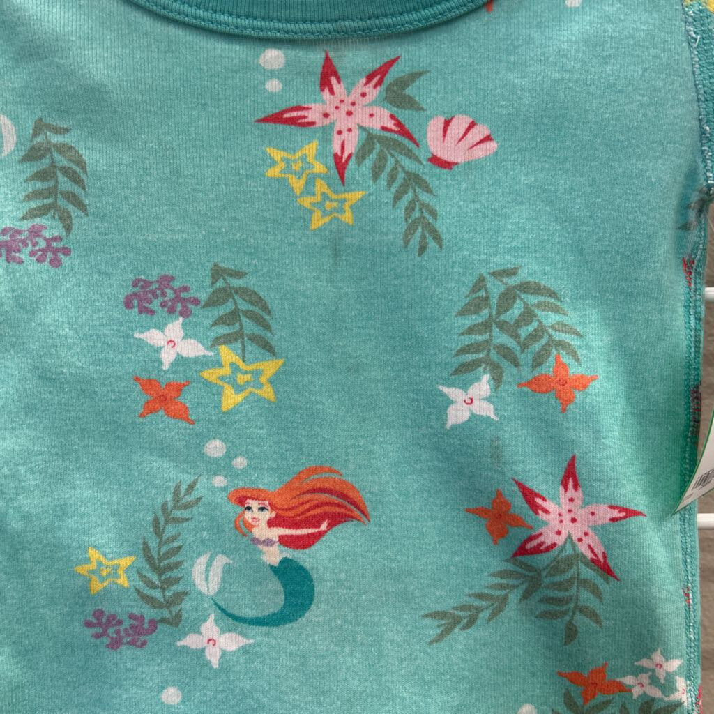 Hanna Andersson Little Mermaid Pjs (marks along front) - 2