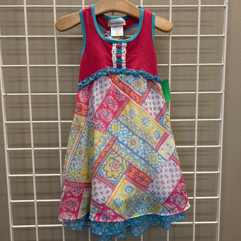 Jona Michelle Flower Tank Dress - 4T
