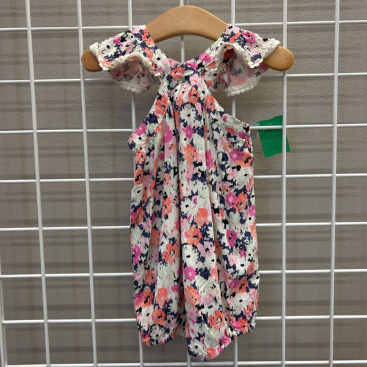 NWT Cat & Jack Floral Romper - 12m