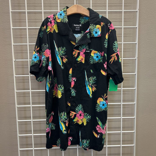 Hurley Hawaiian SS Button Up 14/16