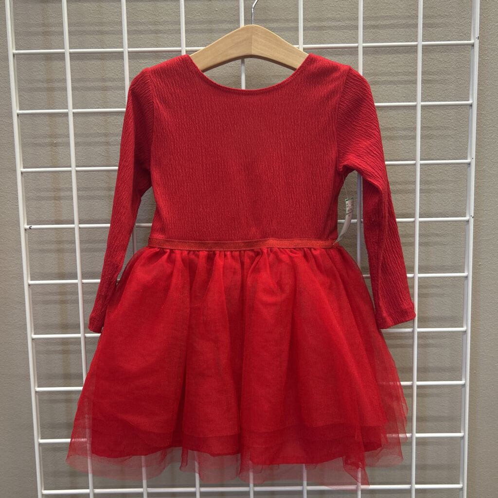 H&M LS Tulle Shimmer Dress 3/4T