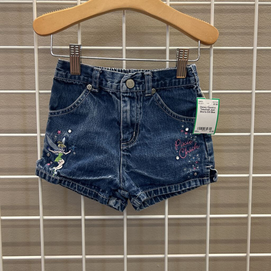Disney Classics Tinkerbell Jean Shorts 5/6
