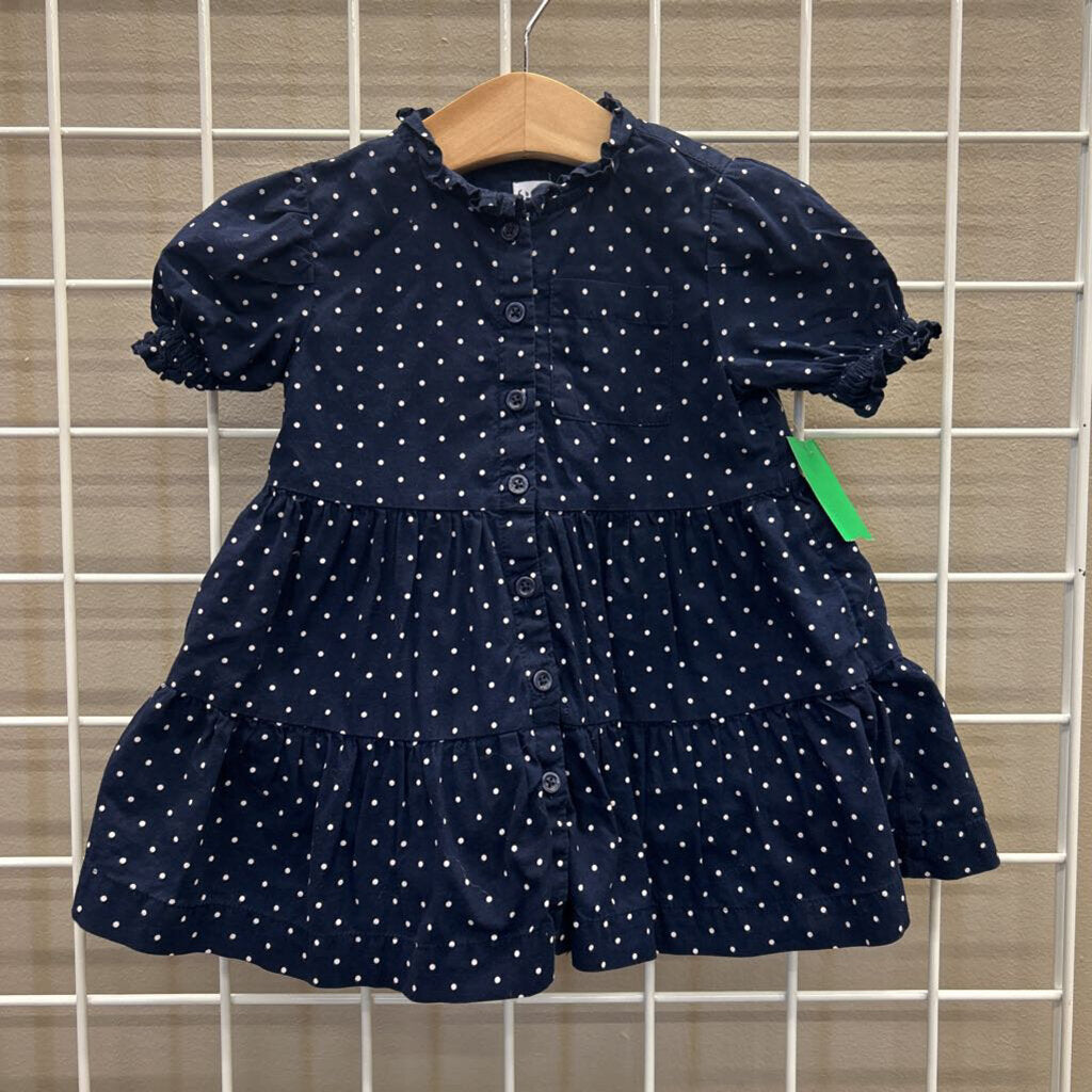 Baby Gap Poka Dot Pocket Ss Dress 12/18