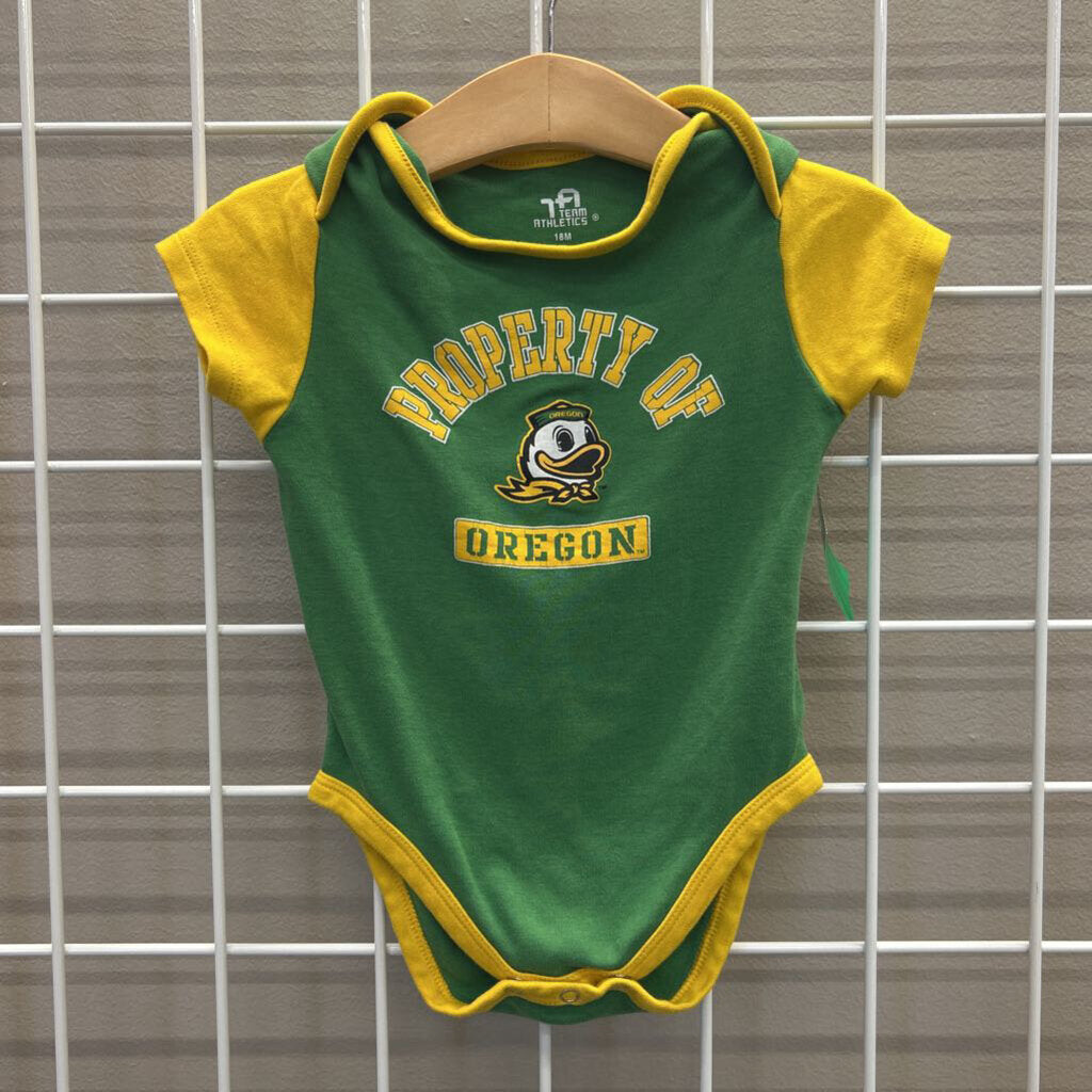 Team Athletics Oregon Ducks SS Onesie 18m